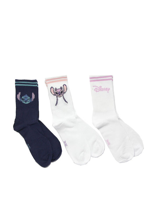 Disney Lilo & Stitch Damen Socken Weiß 3Pack