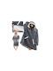 Velvet Blanket with Sleeves 78x85cm Grey