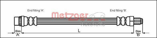 Metzger Bremsschlauch für Peugeot 307