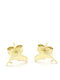 Code Kids Earrings Studs from Gold 9K