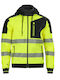 Stenso Hv 4stretch Work Jacket Reflective with Detachable Hood Yellow