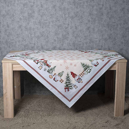 Cotone Christmas Tablecloth Square L140xW140cm.
