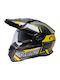 O'Neal DSRS Square V.24 Black/Grey/Orange Motorcycle Helmet On-Off ECE 22.06 with Sunvisor