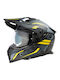 O'Neal A-SRS Spike V.24 Black/Grey/Yellow Κράνος Μηχανής On-Off ECE 22.06 με Sunvisor