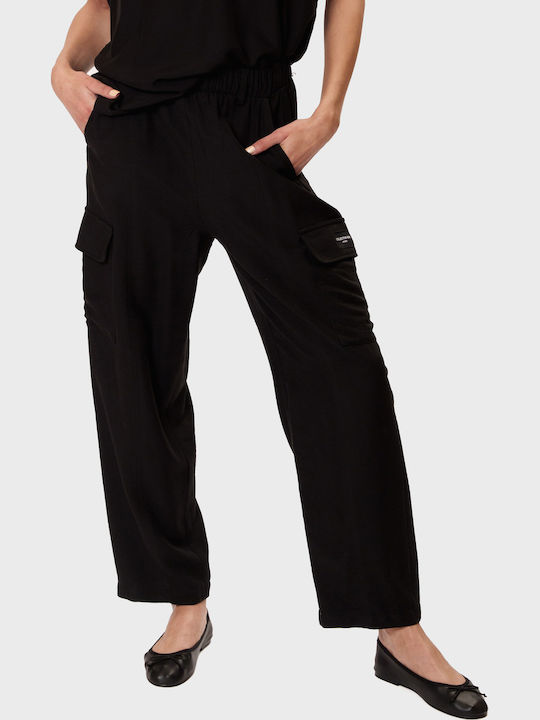 Women's Fabric Trousers Black