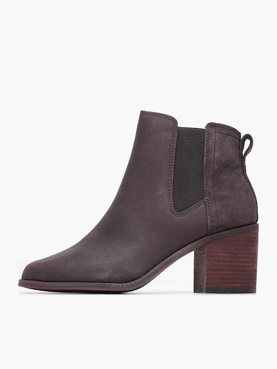 Evelyn.chelsea Suede Γυναικεία Chelsea Μποτάκια Μωβ