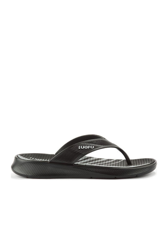 Fshoes Ανδρικά Flip Flops Μαύρα