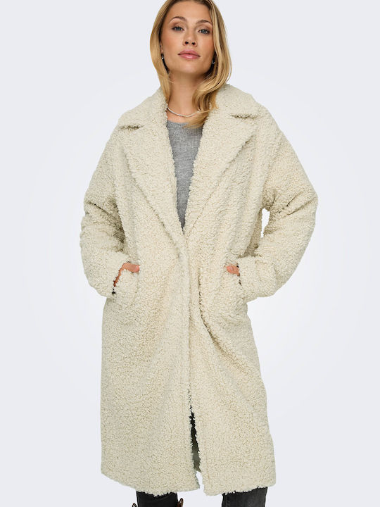 Only Women's Coat Ecru