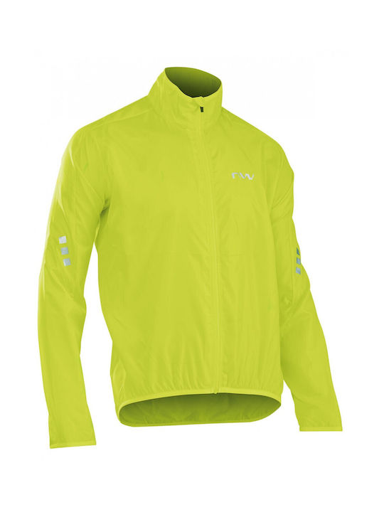 Northwave Vortex Waterproof Cycling Windbreaker Jacket Long sleeve Yellow