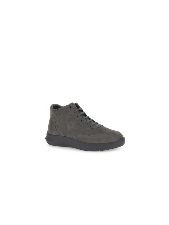 Season Δερμάτινα Γκρι Ανδρικά Μποτάκια