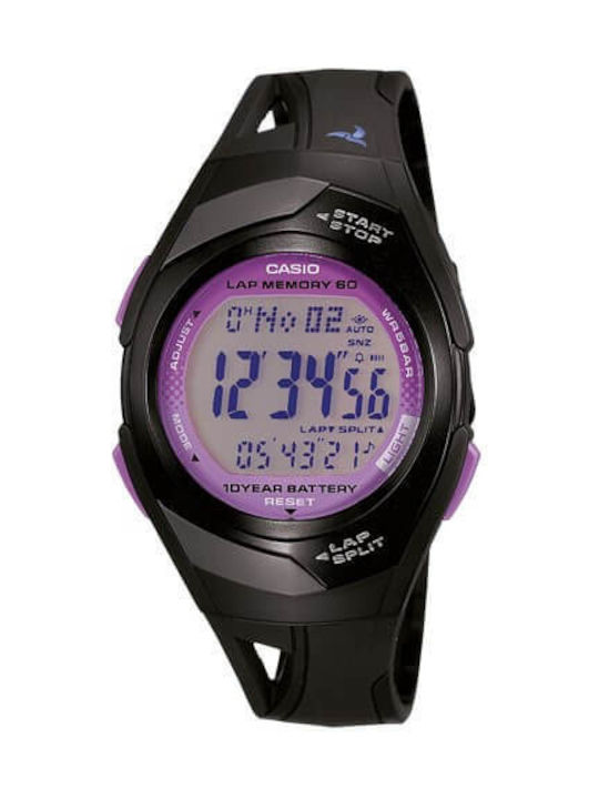 Casio Ρολόι Μπαταρίας με Καουτσούκ Λουράκι