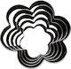 Cookie Cutter Flower Metallic
