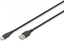 Digitus USB 2.0 USB-C male - USB-A 60W 1m (AK-300340-010-S)
