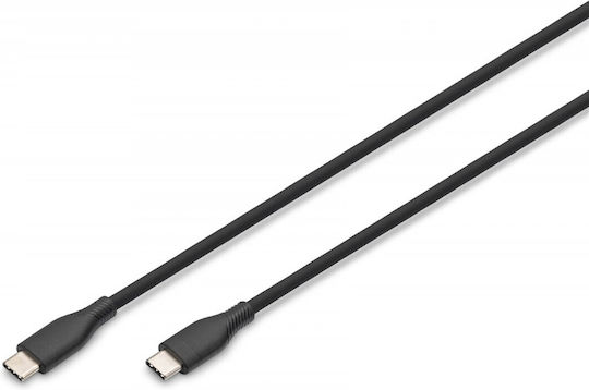 Digitus USB 2.0 Kabel USB-C männlich - USB-C 60W PD Schwarz 0,5m AK-300341-005-S
