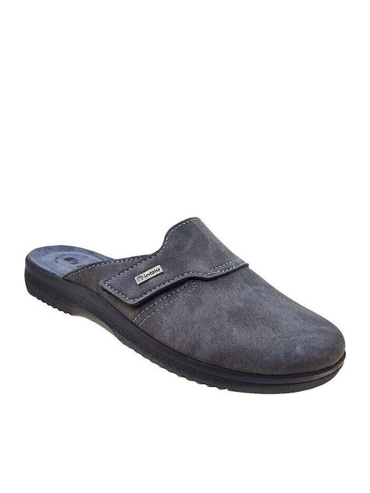 Inblu Herren Hausschuhe Grau Anatomisch