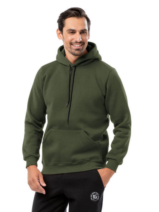 Bodymove Sweatshirt with Hood Khaki