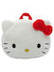 CyP Brands Hello Kitty Face Plüsch Schulrucksack für den Kindergarten Mehrfarbig 24 x 7 x 24 cm