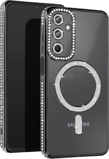 Avizar Diamond Case Samsung Galaxy A15 Magsafe Around Strass Black
