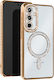 Avizar Diamond Case Samsung Galaxy A35 Magsafe Around Strass Gold