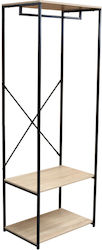 Liberta Free 60 Floor Garment Rack made of Wood Black 40x40x167cm Liberta Free 60 Floor Garment Rack made of Wood Black 40x40x167cm