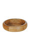 Atmosphera Rotund Tavă de Servire în Culoare Maro 26x26x6.5cm 00.07.72004 1buc