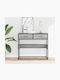 Metal Console Table Γκρίζο Σονόμα L90xW35xH80cm