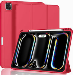 Orso Flip Cover Σιλικόνης (iPad Pro 2024 11") Κόκκινη