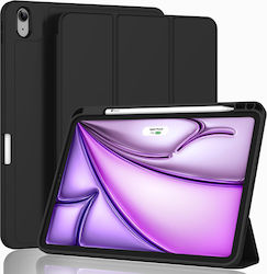 Orso Flip Cover Σιλικόνης (iPad Air 13" 2024/2025/2026) Μαύρη Orso Flip Cover Σιλικόνης (iPad Air 13" 2024/2025/2026) Μαύρη