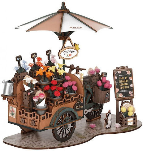 Rolife Παιχνίδι Κατασκευών Ξύλινo Robotime The Blossom Cart για Παιδιά 14+ Ετών