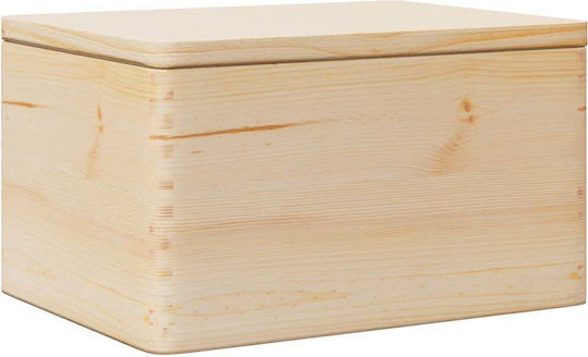 vidaXL Διακοσμητικό Μπαούλο Ξύλινο Καφέ 40x30x23εκ.