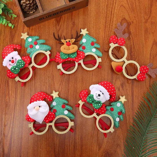 Weihnachts-Brillen mit Muster Weihnachtsmann
