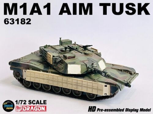 Dragon Models M1a1 Tusk Abrams Us Marine Corps 8th Modeling Figure Tank in Scale 1:72 13.6x5cm.