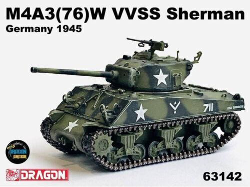 Dragon Models M4a3(76)w Vvss Sherman Us Army Germany 1945 Φιγούρα Μοντελισμού Τανκ σε Κλίμακα 1:72 11x3.8εκ.