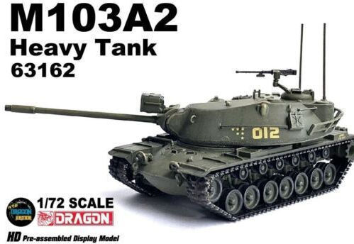 Dragon Models M103a2 Heavy Tank Us Army Φιγούρα Μοντελισμού Τανκ σε Κλίμακα 1:72 10x5εκ.