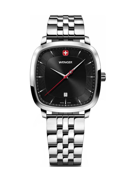 Wenger Vintage Men's Watch Battery with Silver ...