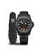 Victorinox Inox Men's Watch Battery with Black Rubber Strap