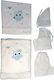 Set Christening Oilcloths White 2 Pieces
