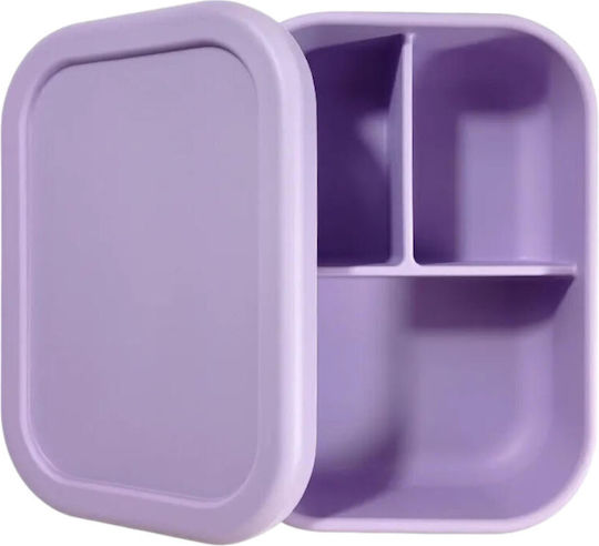 Queen Mother Kids' Food Container made of Silicone Lilac