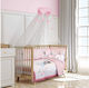 Greenwich Polo Club Crib Bumpers Classic Inside Pink/dusty Rose 45x195cm