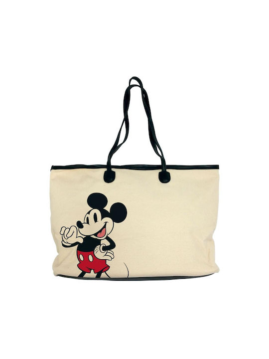 Mickey Cotton Shoulder Bag 36x27x16cm