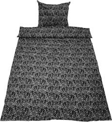 Set Stoff Bettbezug Kissenbezug LKW Grau 140cm x 200cm Set Stoff Bettbezug Kissenbezug LKW Grau 140cm x 200cm