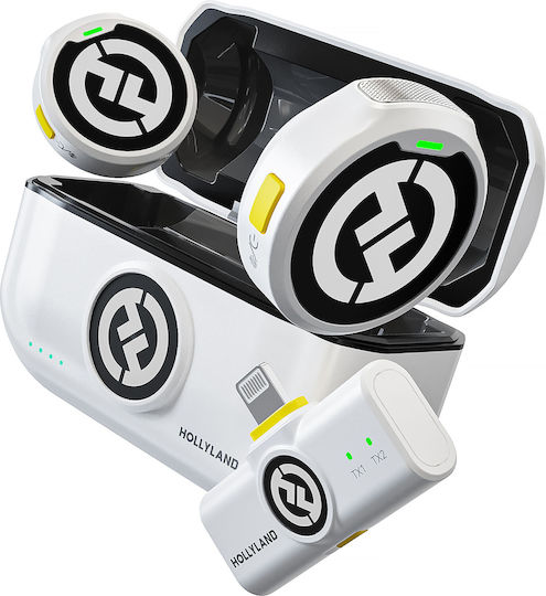 Hollyland Lark M2 Lightning Wireless Microfon Πέτου, Clip On