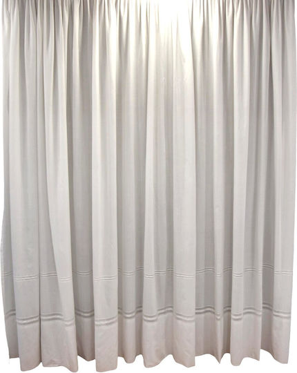 Decotelia Pencil Pleat White 450x270cm