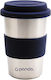 Panda Glass Thermos Stainless Steel 360ml Brown