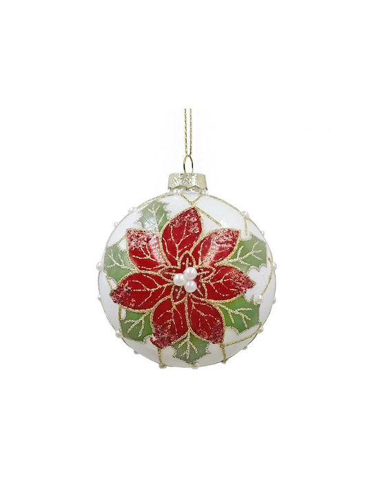 Hanging Ball Ornament Ornament Glass Red 8cm