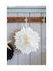 Hängendes Schneeflocke Ornament Weiß 60cm