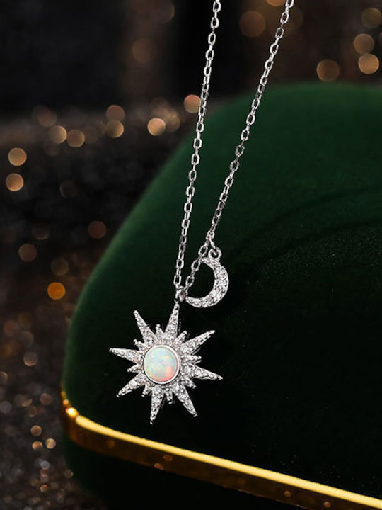 By Queen Κολιέ Christmas Star Ασημένιο 925