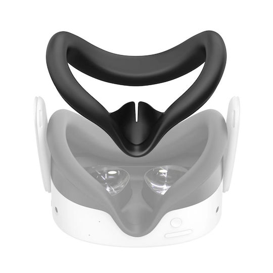 Silicone Face Shield Meta Quest 3s Black