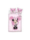 Disney Minnie Kinderbettbezug Einzel Rosa 140x200cm