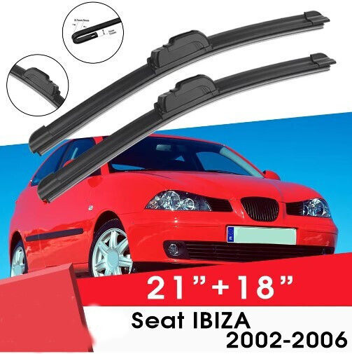Bosch Aerotwin Front Wiper Blades Set 3398000007 Seat Ibiza 6l 2002-2006 Front Set 53cm 45cm 21" + 18" 2 Pieces